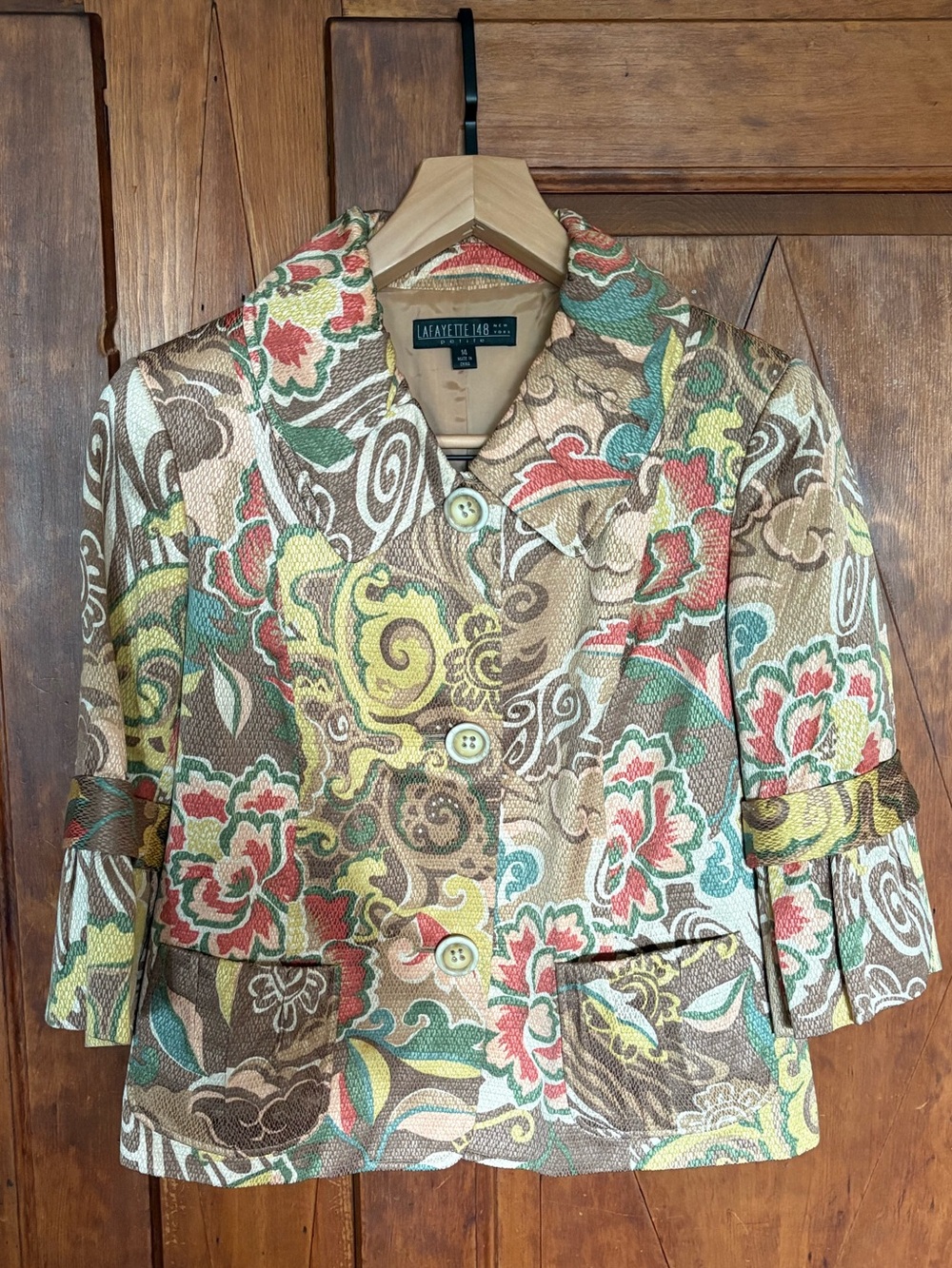 Lafayette 148 Floral Print Jacket